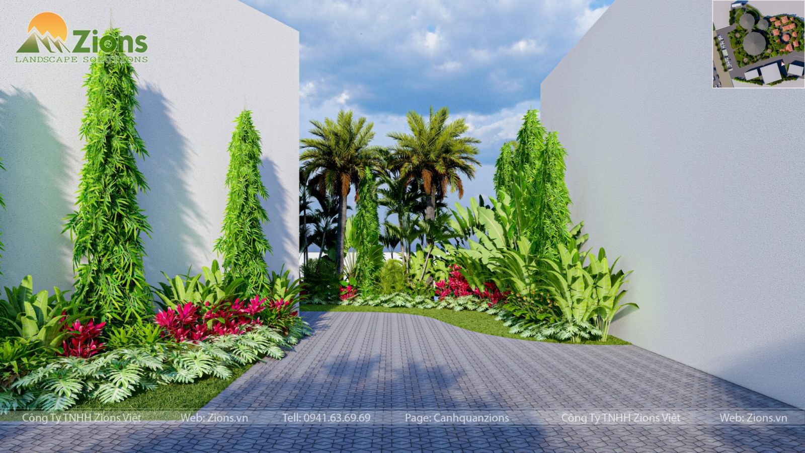 Thiết kế cảnh quan nhà hàng tại Tuyên Quang - Zion's Design